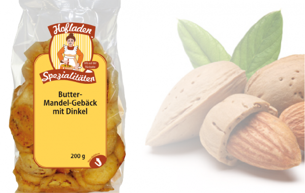 Dinkel Butter-Mandel Gebäck 200g