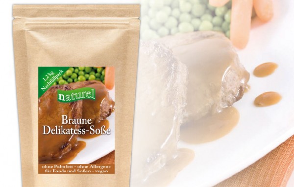 Braune Delikatess Soße 1,2 kg Nachfüllbeutel