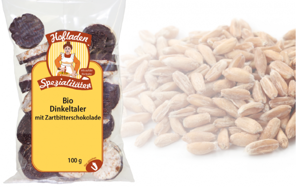 Dinkel Taler Zartbitter BIO 100g