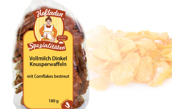 Dinkel Knusperwaffeln Cornflakes 200g