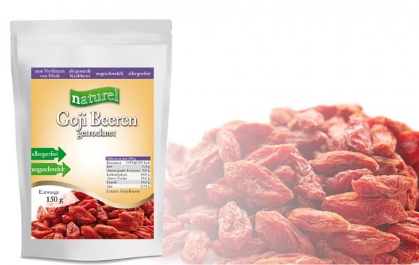 Goji-Beeren getrocknet 150g