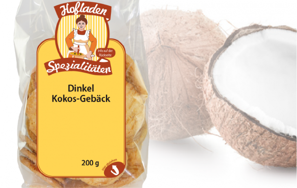 Dinkel Kokos Gebäck 200g