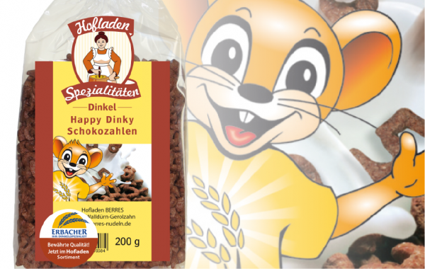 Happy Dinky Schokozahlen 200g